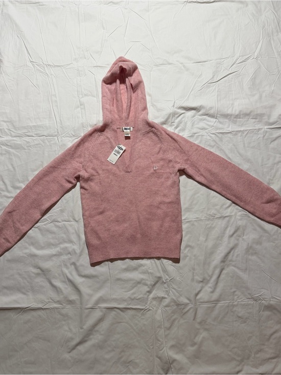 Old Navy Sweaters - NWT Old Navy 100% Lambswool Pink Hooded Sweater Women’s Small